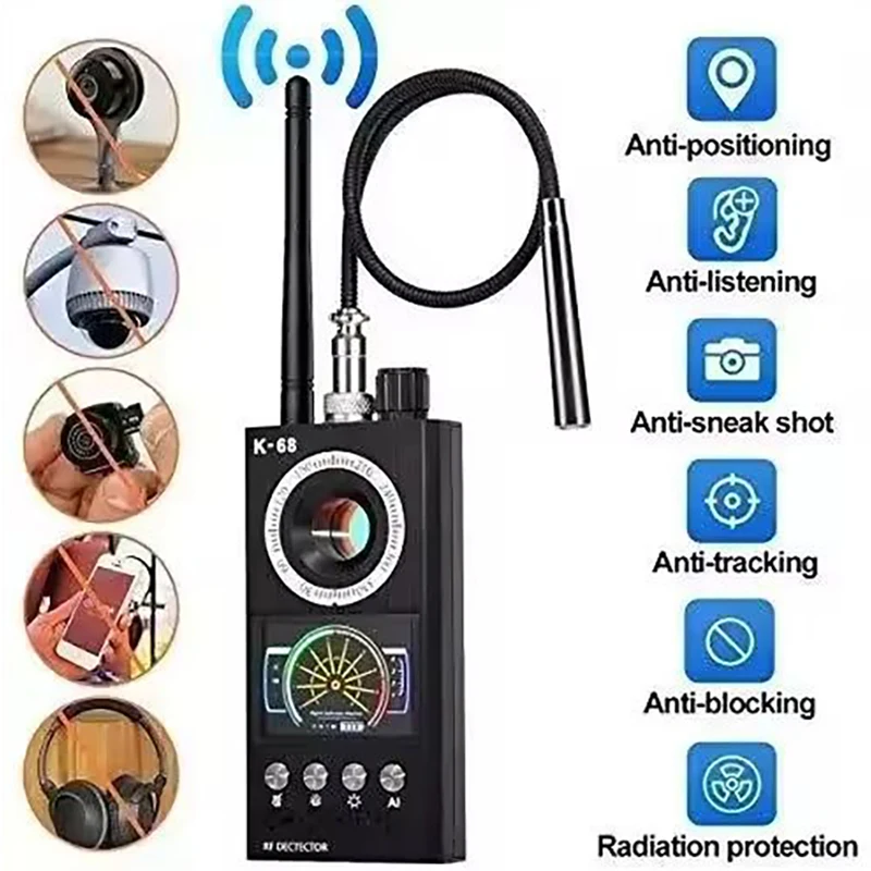 Heavy Equipment Gps Tracker - Professioneller Anti-Spionage-Kameradetektor K68 Bug-Scanner Sicherheitsschutz RF-Signal-Kamera