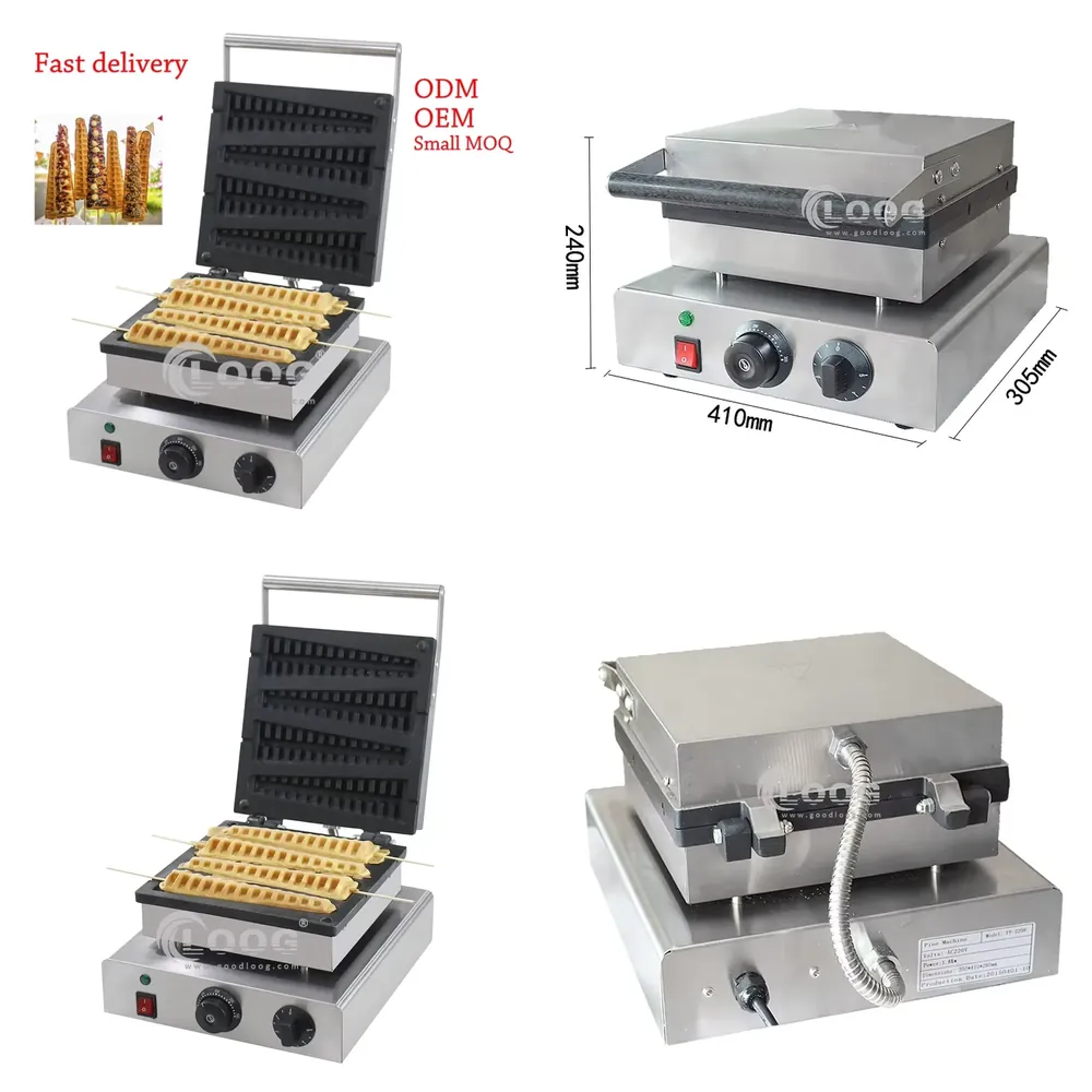 Heavy Equipment In Kitchen - Kommerzielle Elektrische Waffeleisen-Maschine, Hochleistungs-Edelstahl-Lolly-Waffel-Stick-Maker, Snack-Küchengerät zum