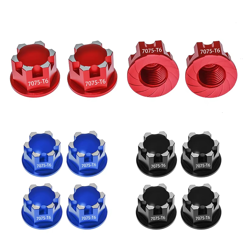 Heavy Equipment Vehicles - 4 Stück 17mm Hochleistungs-Metallradmuttern für Traxxas