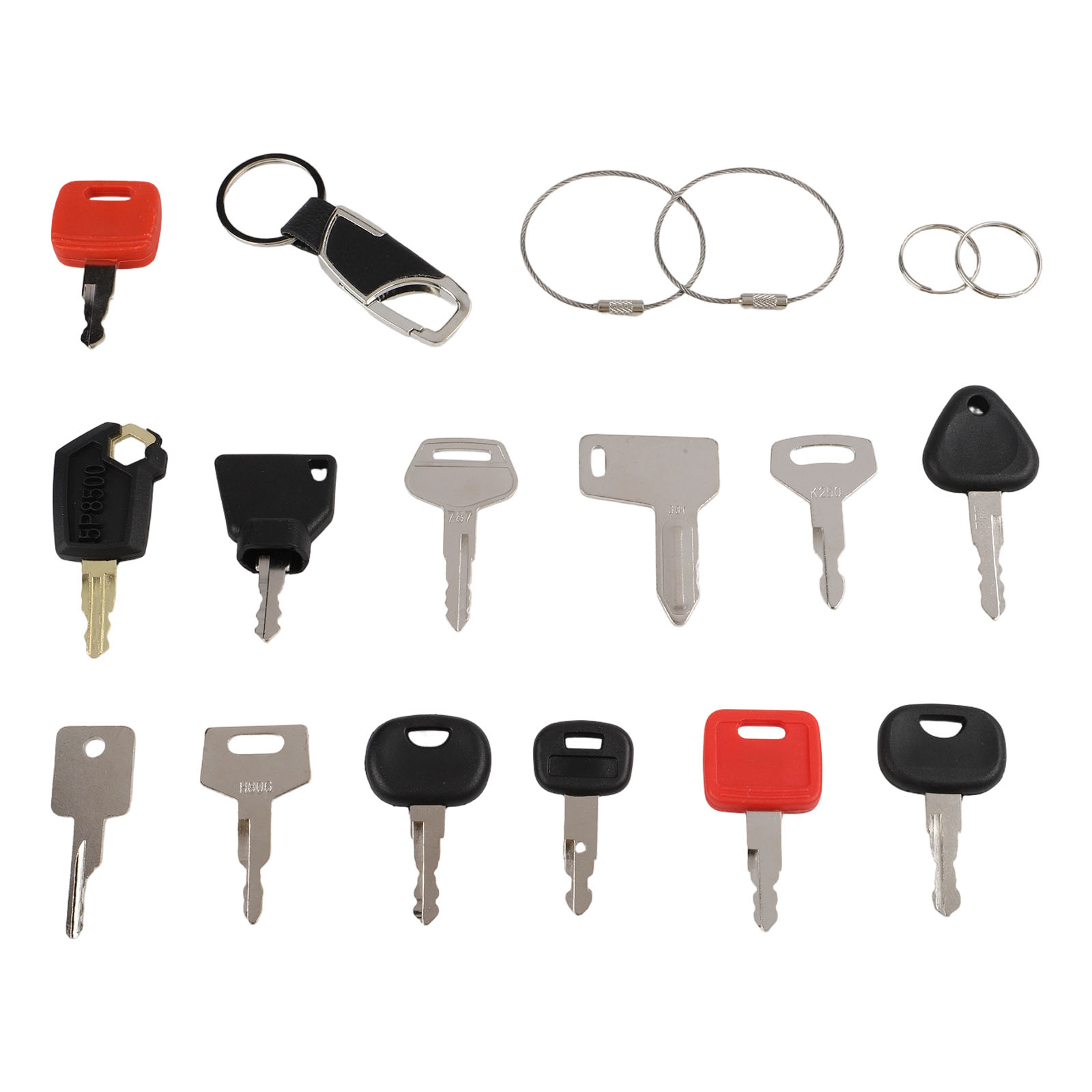 Heavy Equipment Keys Master Set - 13-teiliges Zündschlüssel-Set für Baumaschinen, Traktoren und