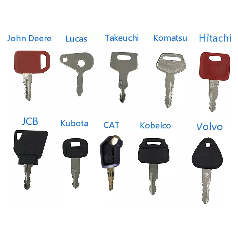 Heavy Equipment Keys Master Set - 10-teiliges Master-Key-Zündset für landwirtschaftliche Maschinen +