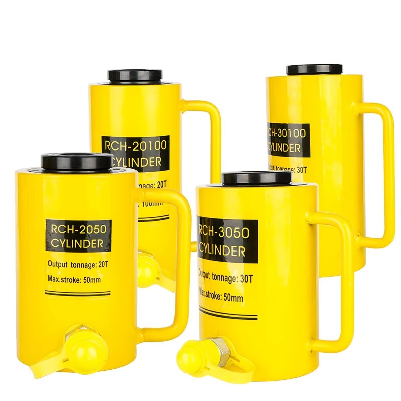Heavy Equipment Repair Manuals - Hohlhydraulischer Wagenheber, vertikal, manuell, doppeltwirkend, Schwerlast-Industrie-Hebezylinder