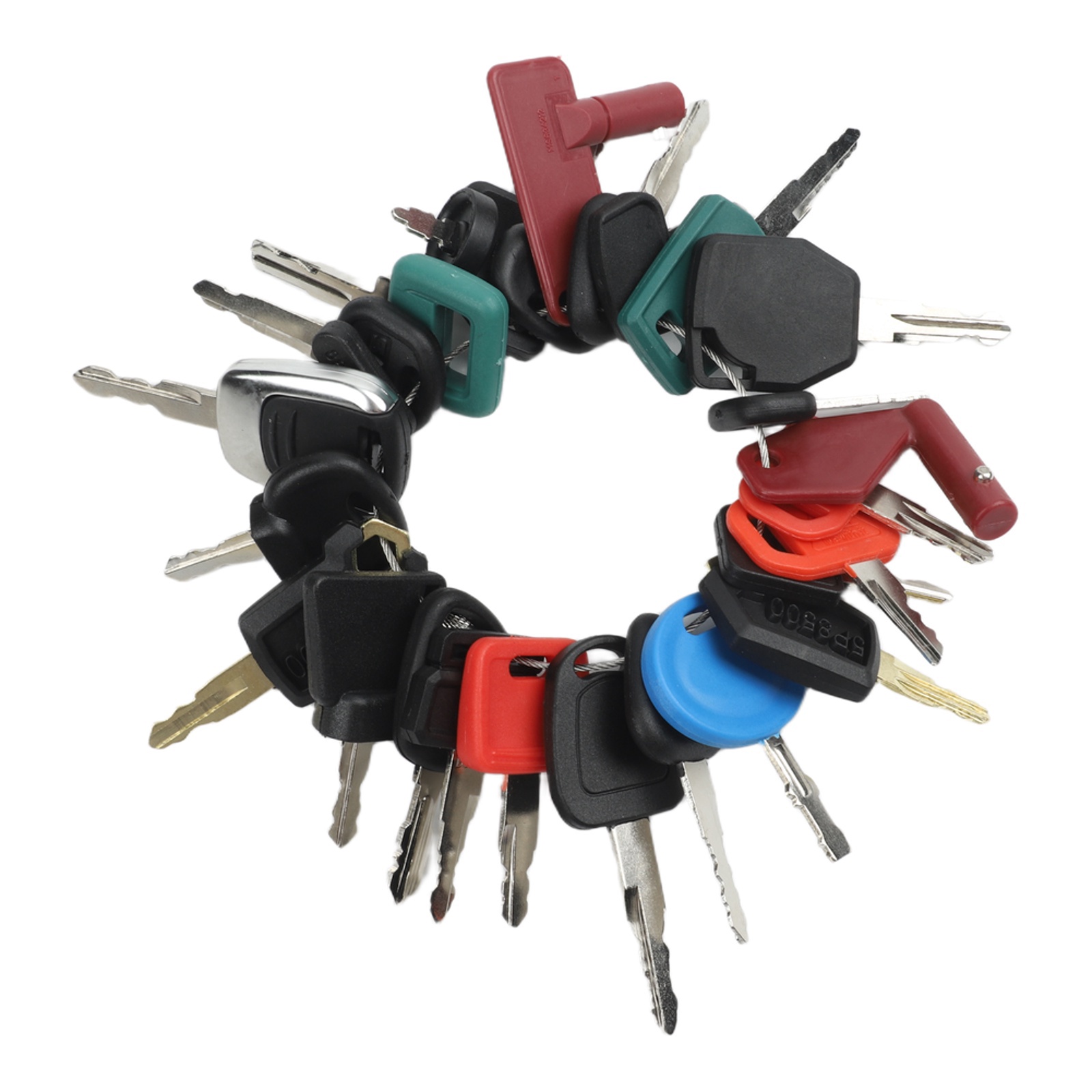 Heavy Equipment Keys Master Set - 50-teiliges Zündschlüssel-Set aus Metall für Baumaschinen,