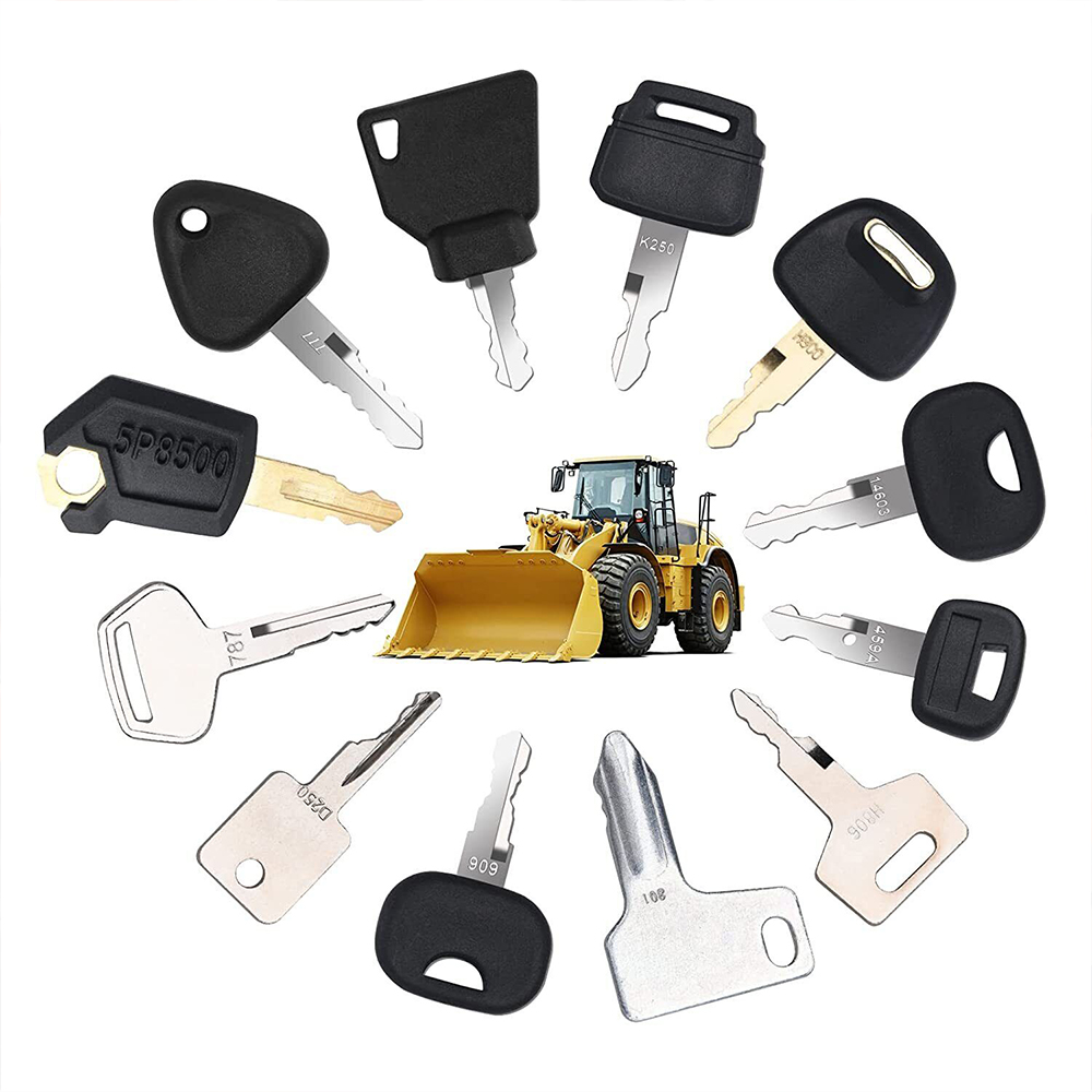 Heavy Equipment Keys Master Set - 12Pcs Schwere Ausrüstung Bau Zündschlüssel Set