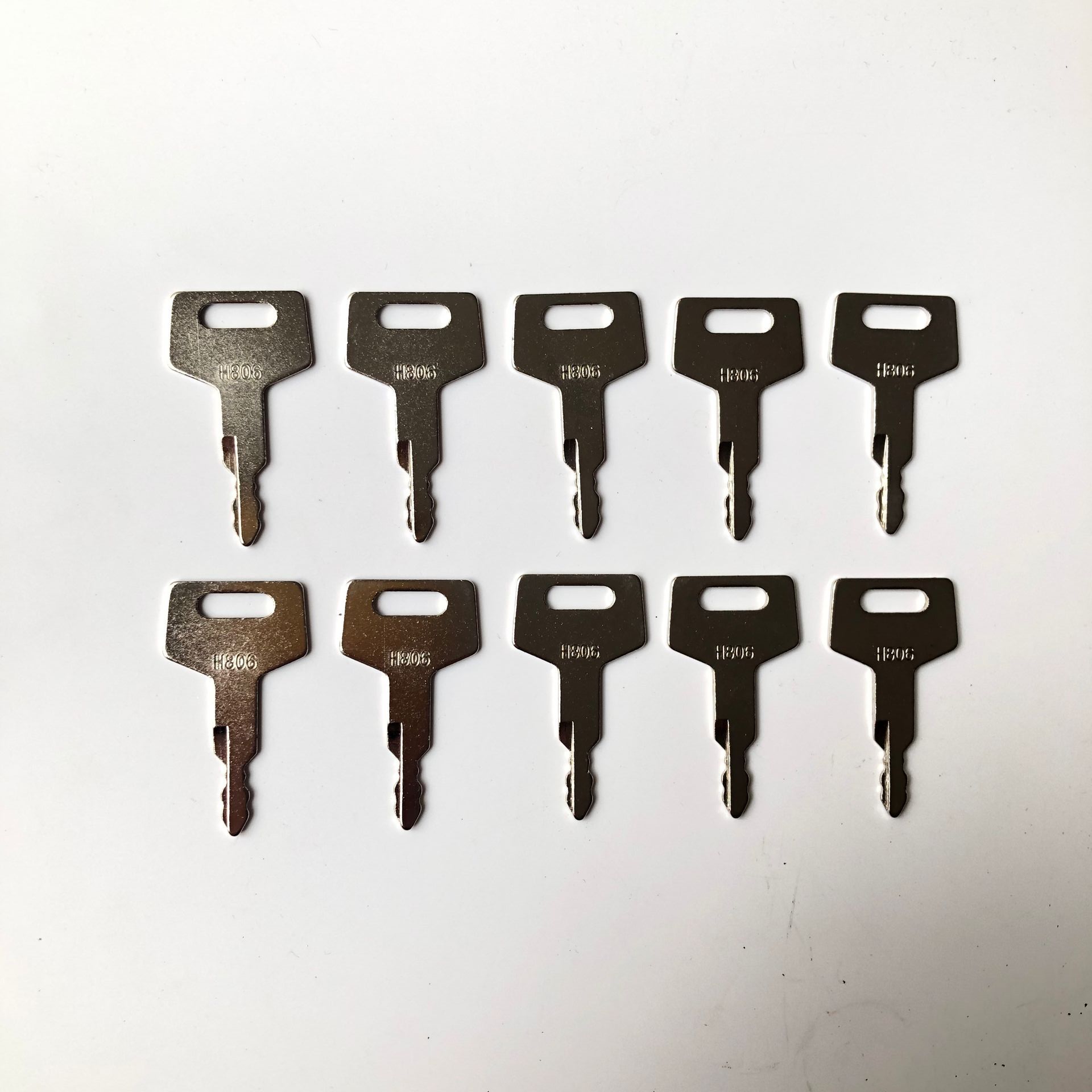 Heavy Equipment Keys Master Set - 10PCS H806 Schlüssel für Takeuchi Bagger