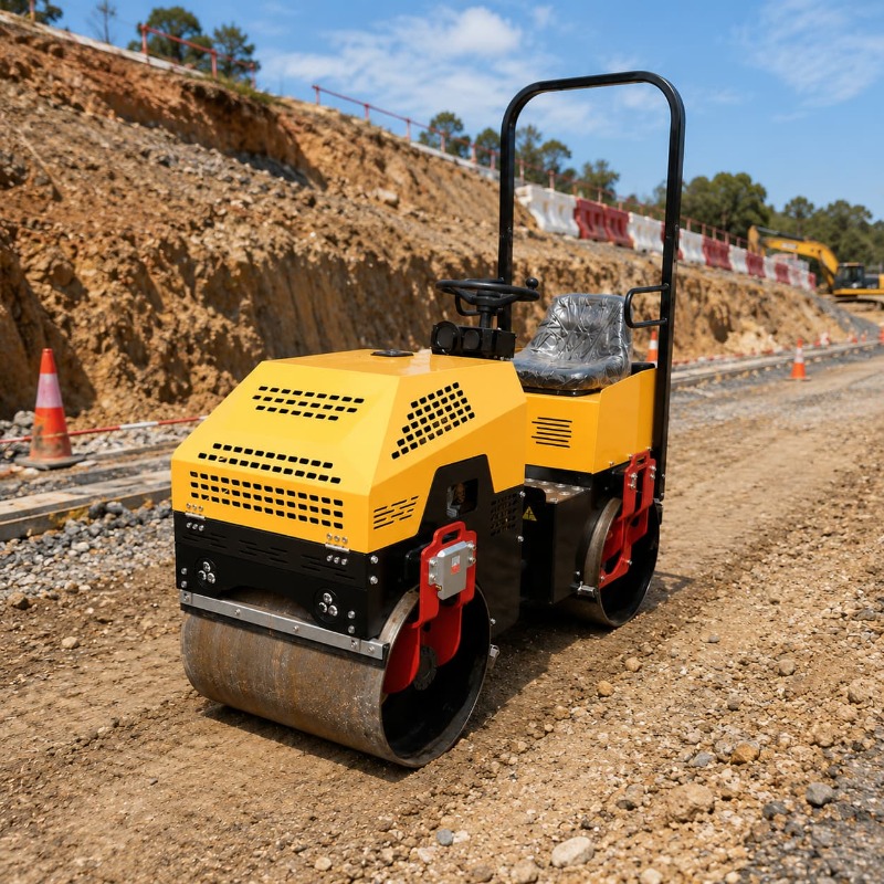 Doppeltrommel-Vibrationsstraße – Heavy Equipment In Construction Bewertung und Preis
