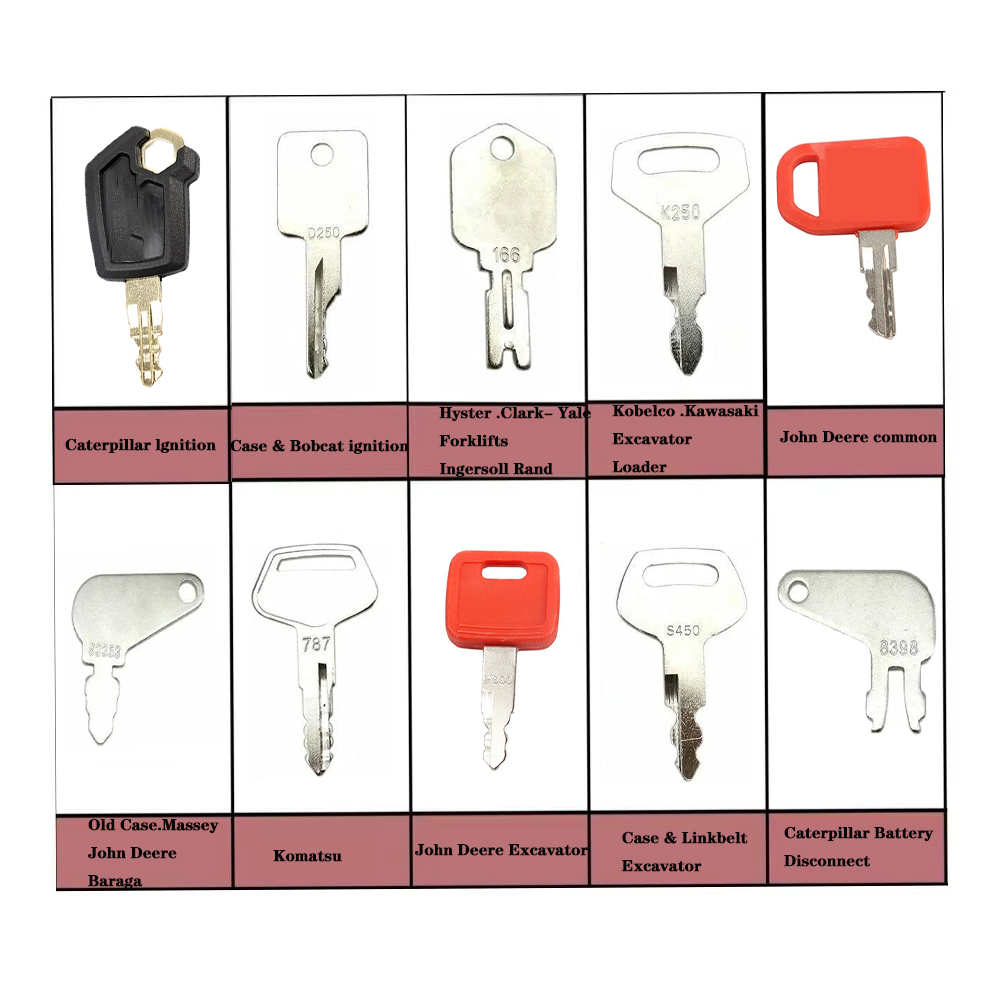 10-teiliges Master-Key-Zündset – Heavy Equipment Keys Master Set Bewertung und Preis