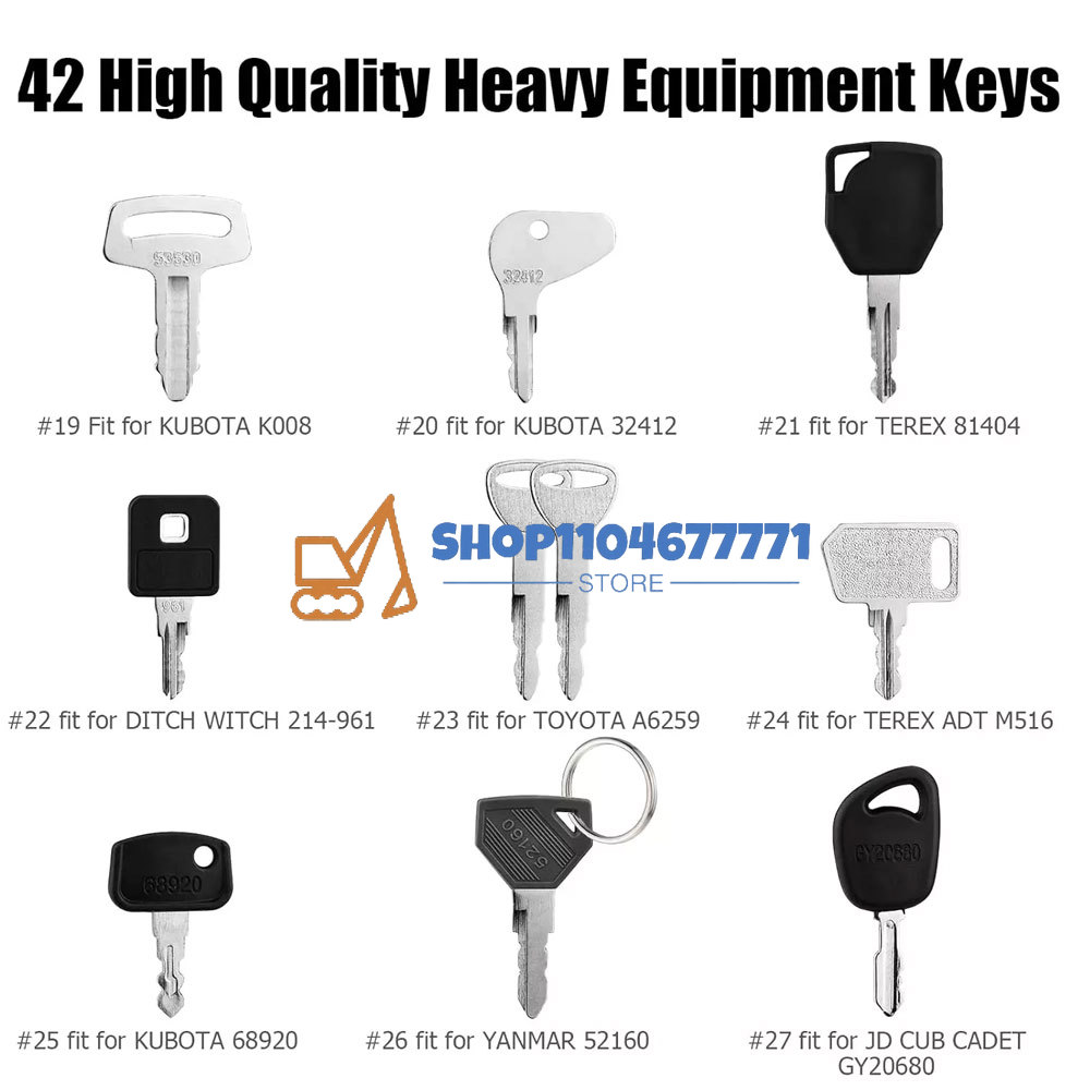 42-Schlüssel-Konstruktions-Zün – Heavy Equipment Keys Master Set Bewertung und Preis