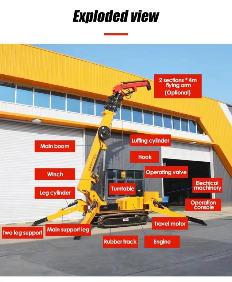 8T Hydraulischer Spinnenkran S – Heavy Equipment In Construction Bewertung und Preis