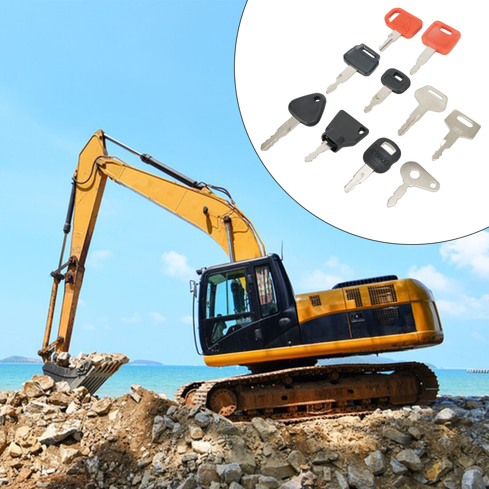 10 Schlüssels atz Haupt schlüs – Heavy Equipment Keys Master Set Bewertung und Preis